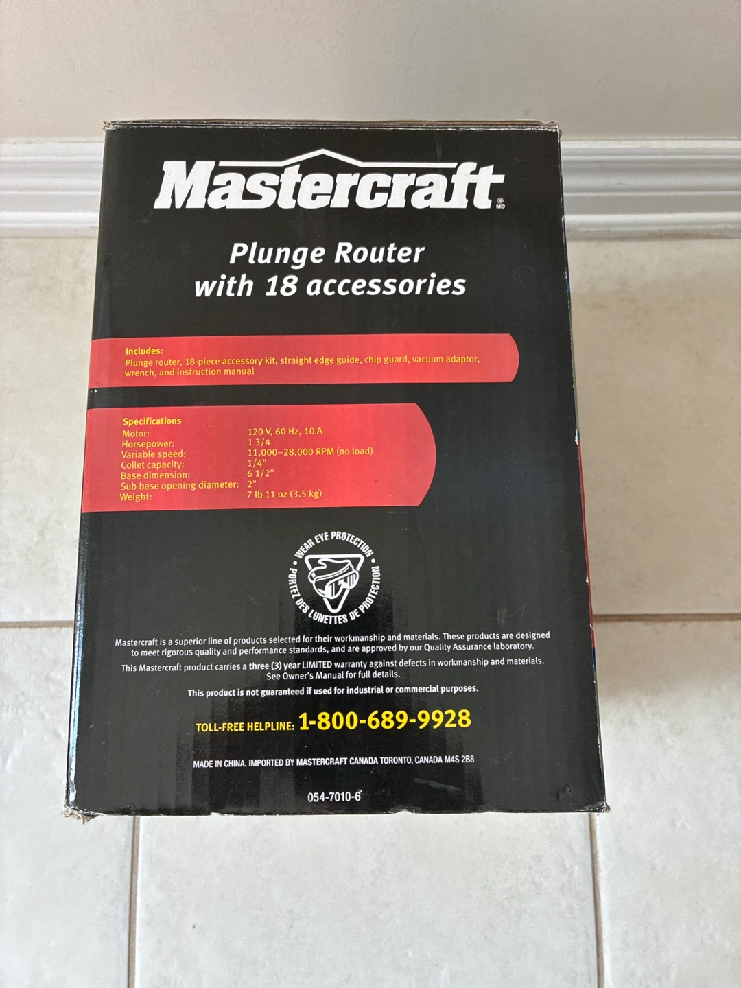 Mastercraft Plunge Router with 18 Accessories - photo 3