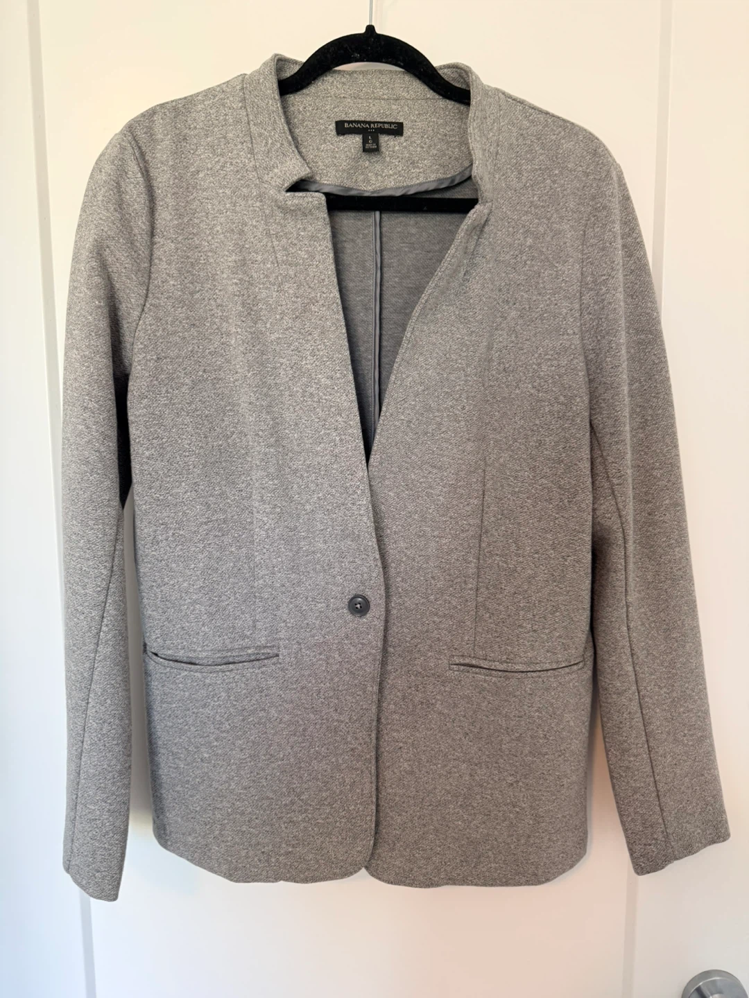 Banana Republic Grey Knit Blazer - Size L
