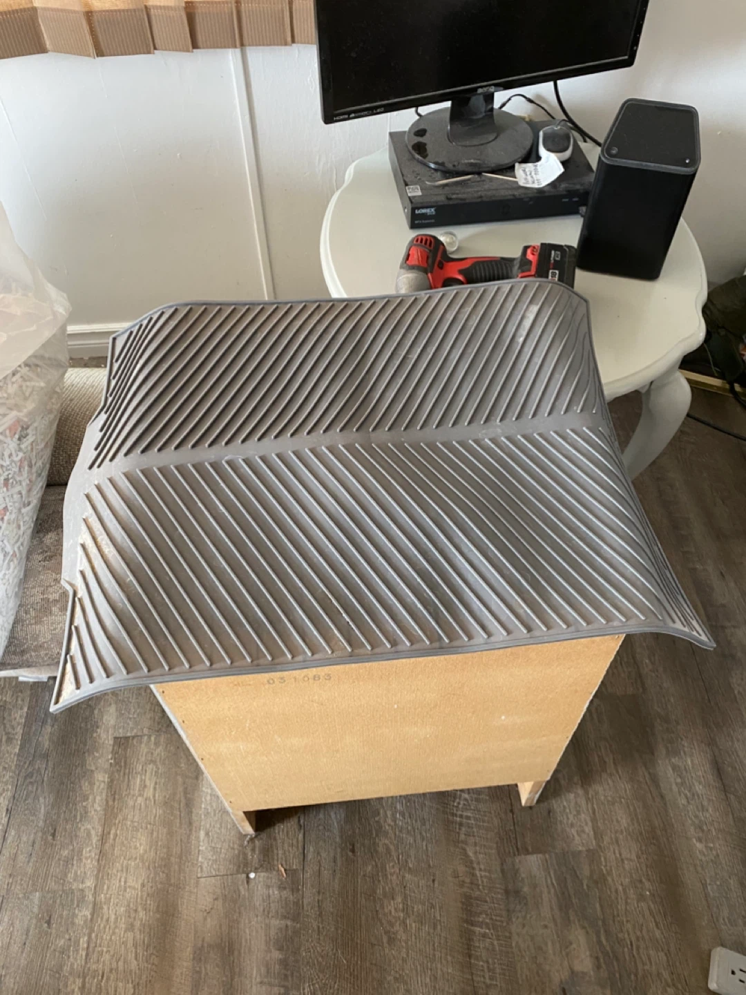 Grey silicone drying pad
