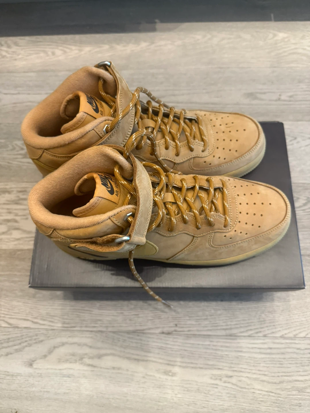 New Nike Air Force 1 Mid Wheat Sneakers - photo 4
