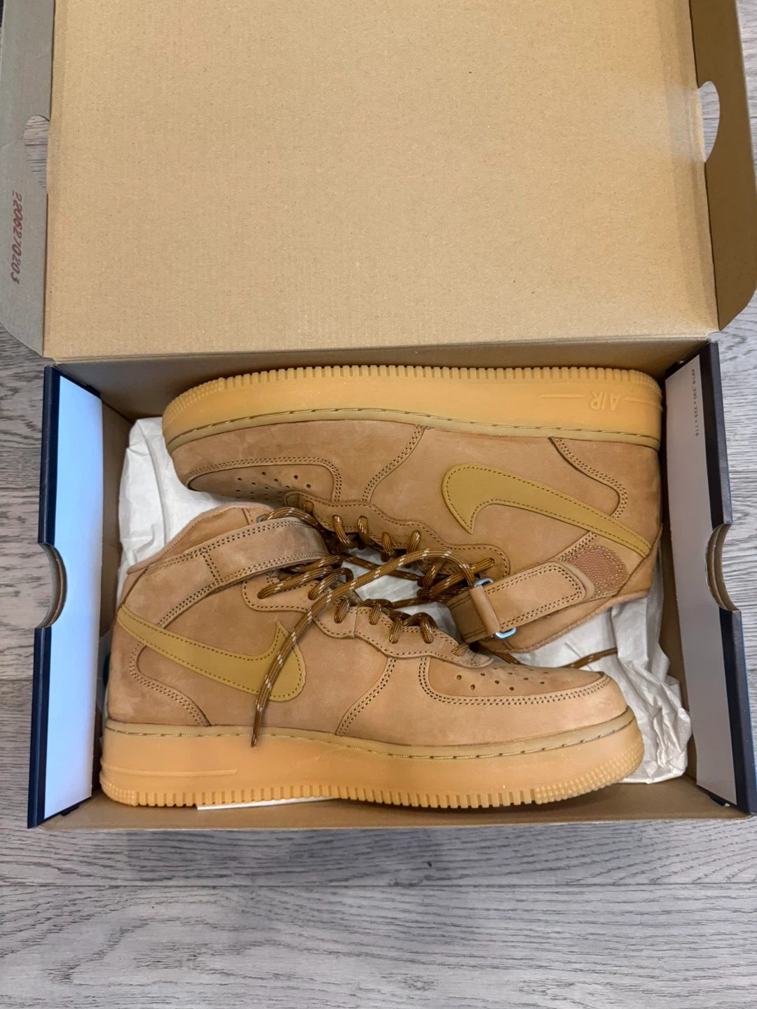 New Nike Air Force 1 Mid Wheat Sneakers
