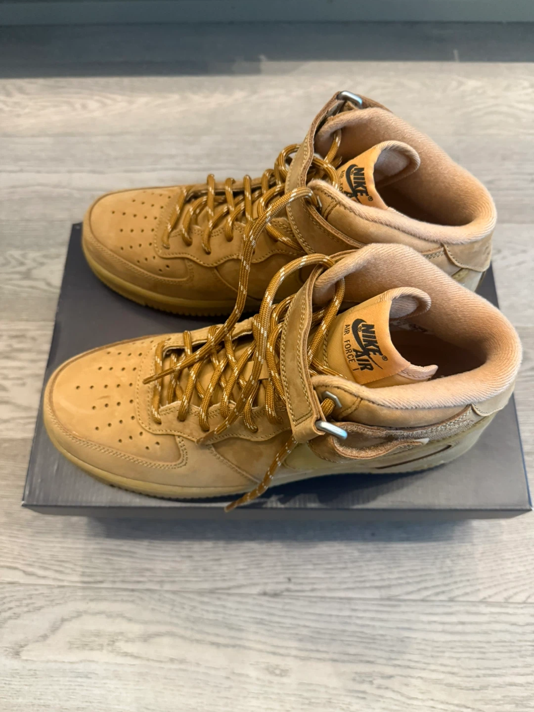 New Nike Air Force 1 Mid Wheat Sneakers - photo 5