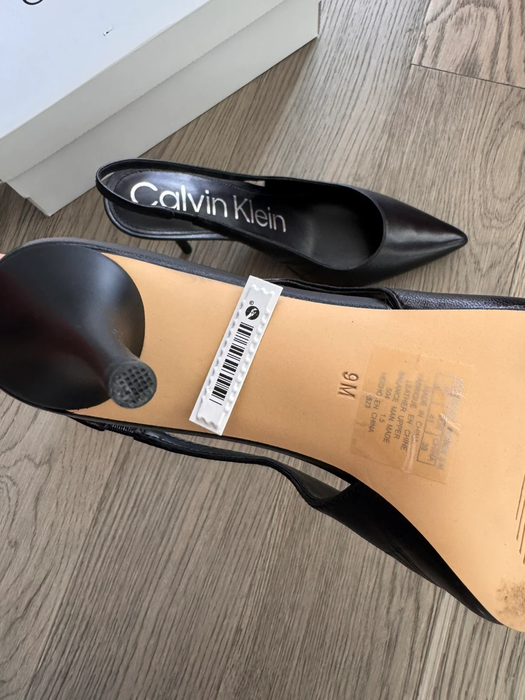 Calvin Klein Black Slingback Heels Size 9M - photo 4