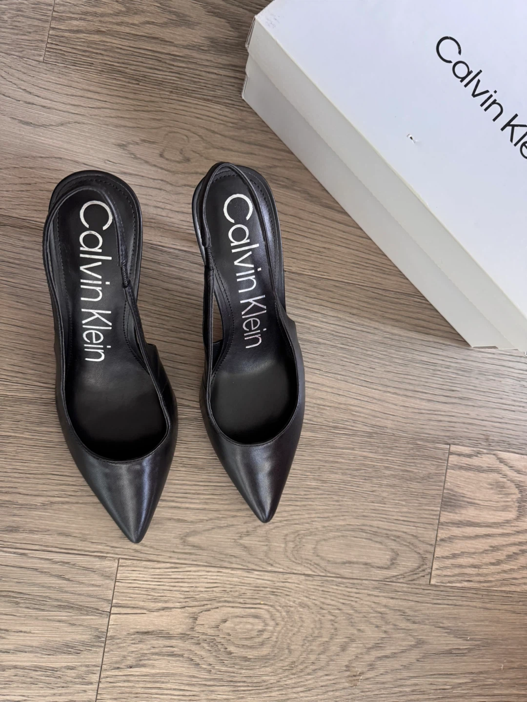 Calvin Klein Black Slingback Heels Size 9M - photo 5