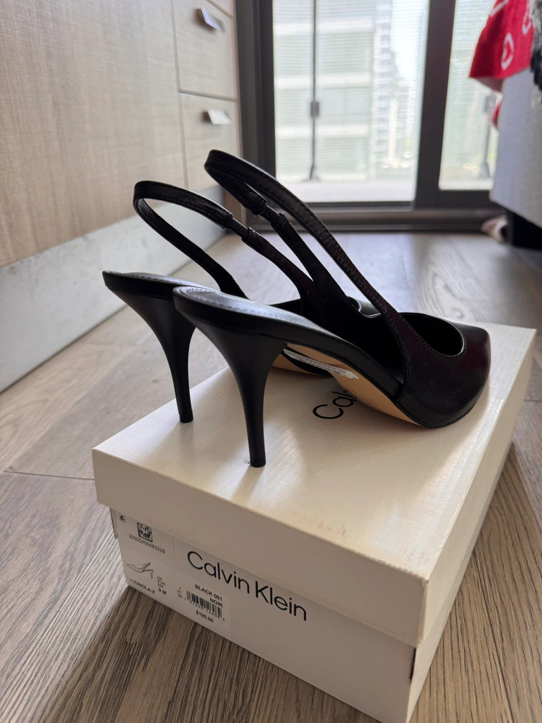Calvin Klein Black Slingback Heels Size 9M - photo 3
