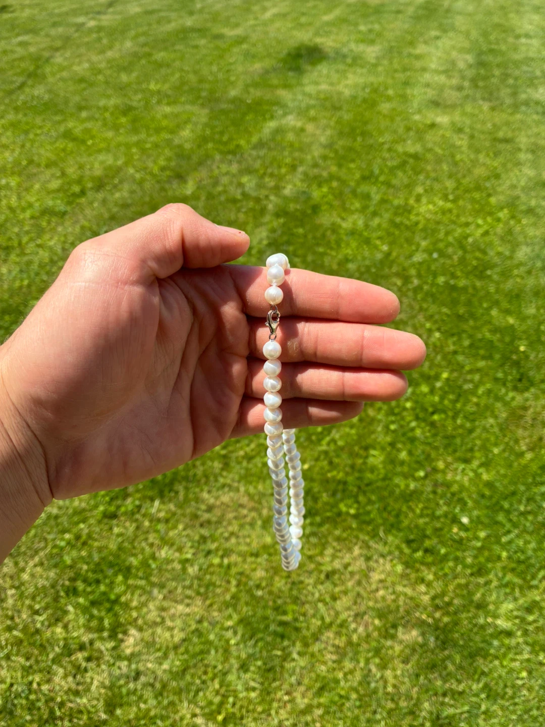 9MM freshwater White Pearl Necklace - photo 5