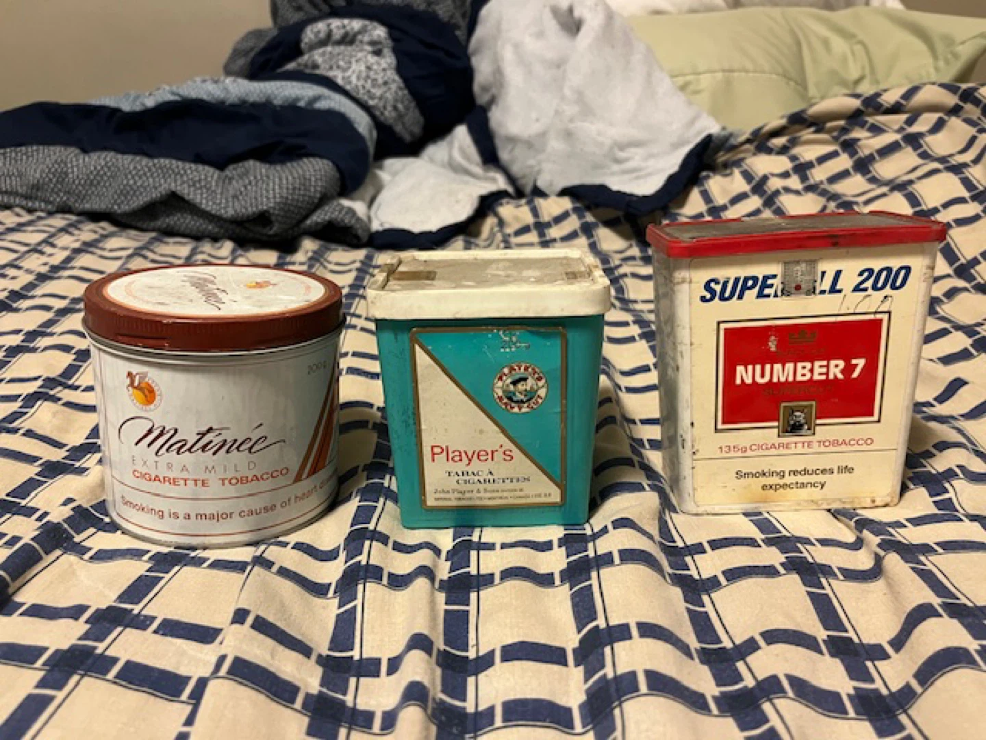 Vintage Tabacco Tin Collection, 17 different plus,