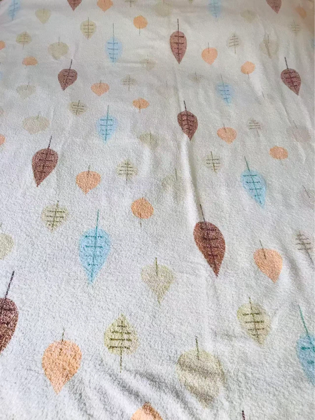 Towel with Leaf Pattern