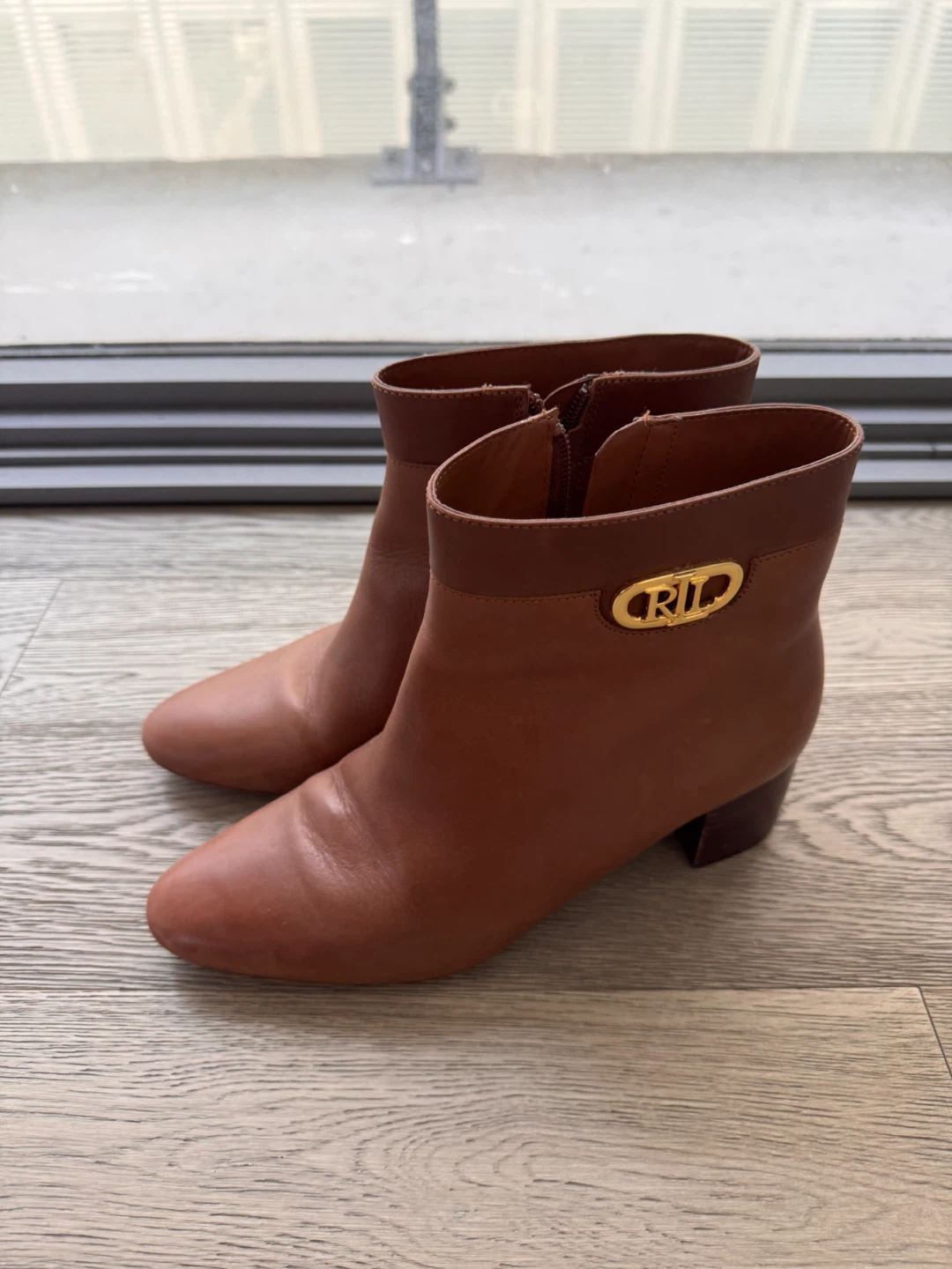 Ralph Lauren Brown Genuine Leather Ankle Boots - photo 5