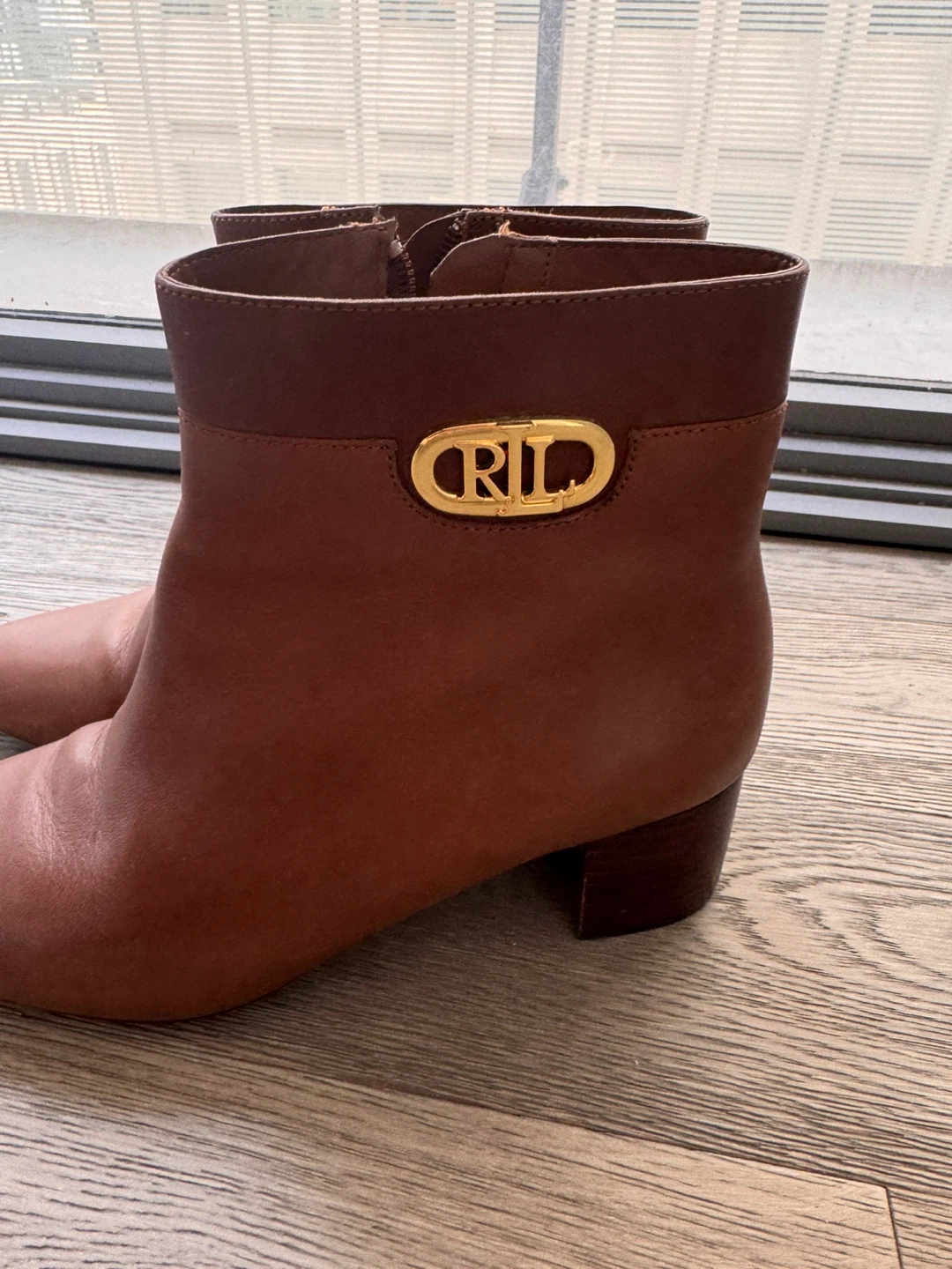 Ralph Lauren Brown Genuine Leather Ankle Boots - photo 3