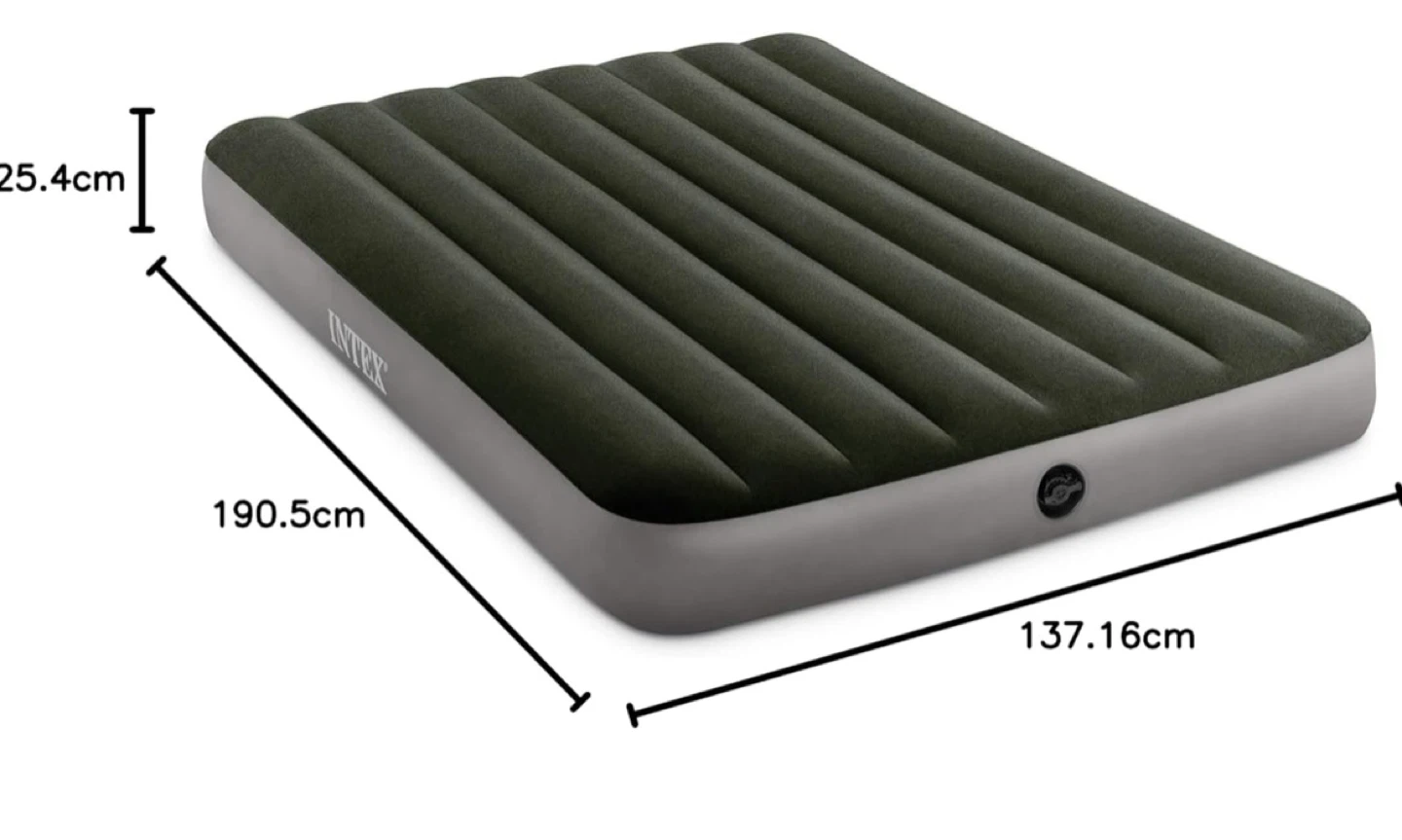 INTEX Dura-Beam Standard Air Mattress Full 10" Height with Pump - photo 5
