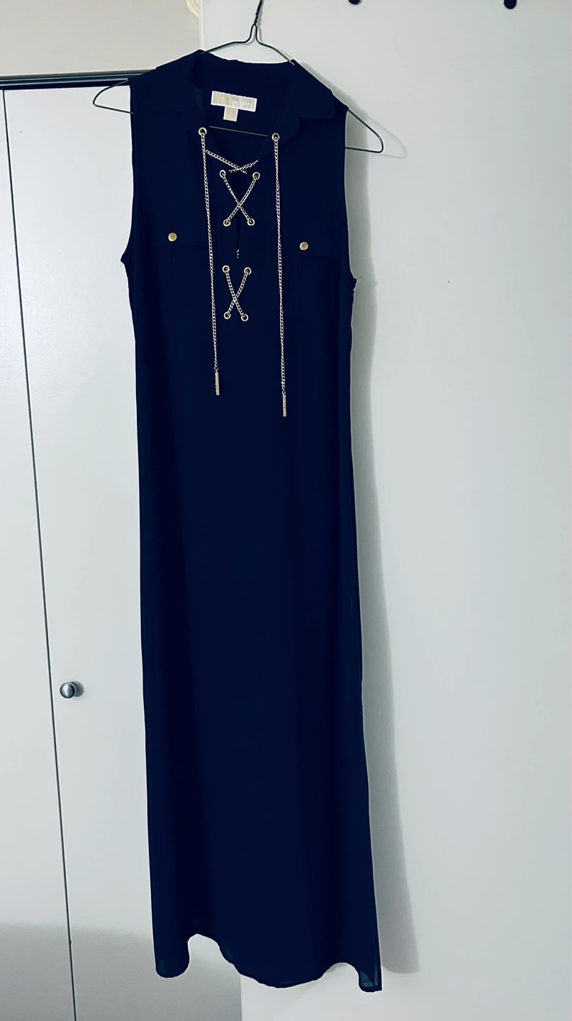 MICHAEL KORS Navy Maxi Dress