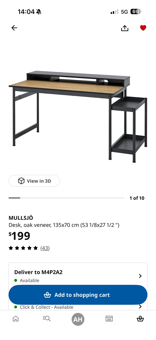 IKEA MULLSJÖ Desk