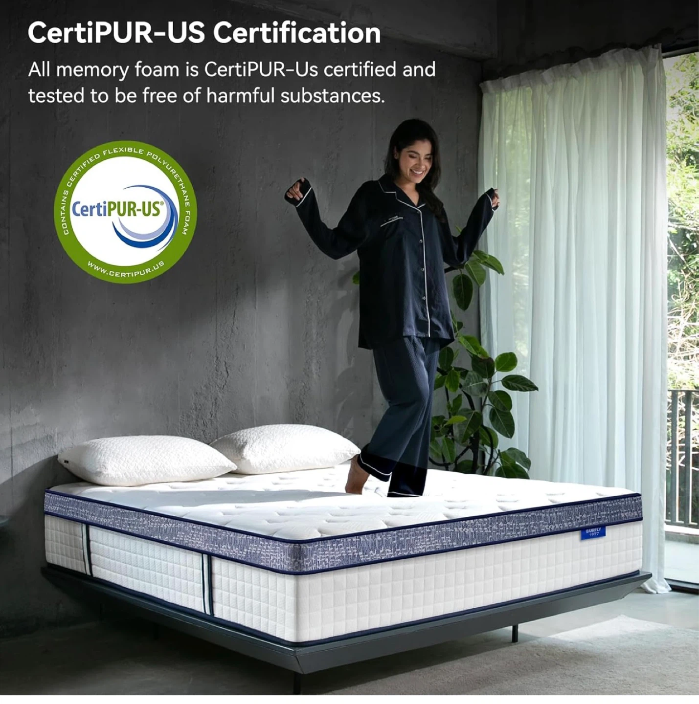 CertiPUR-US Certified Memory Foam Mattress