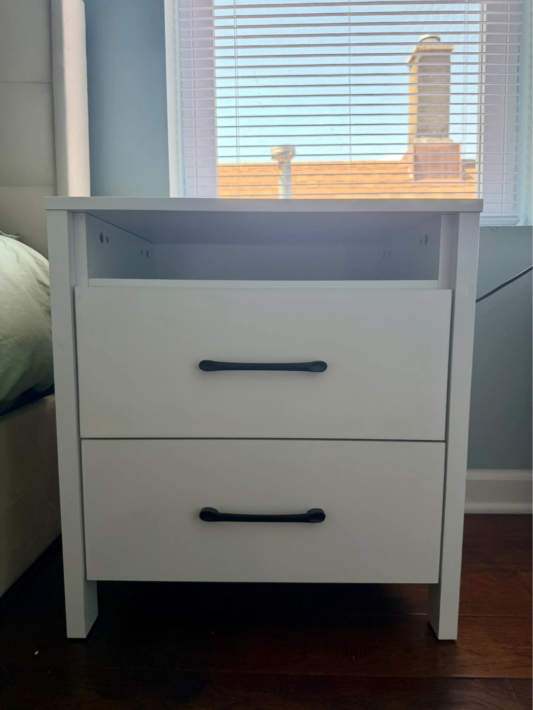 (2) White Night Stands Set and Dresser