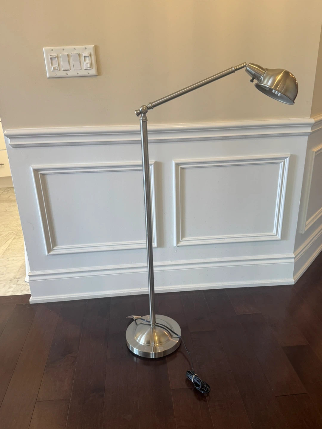 Adjustable Floor Lamp - Brushed Nickel