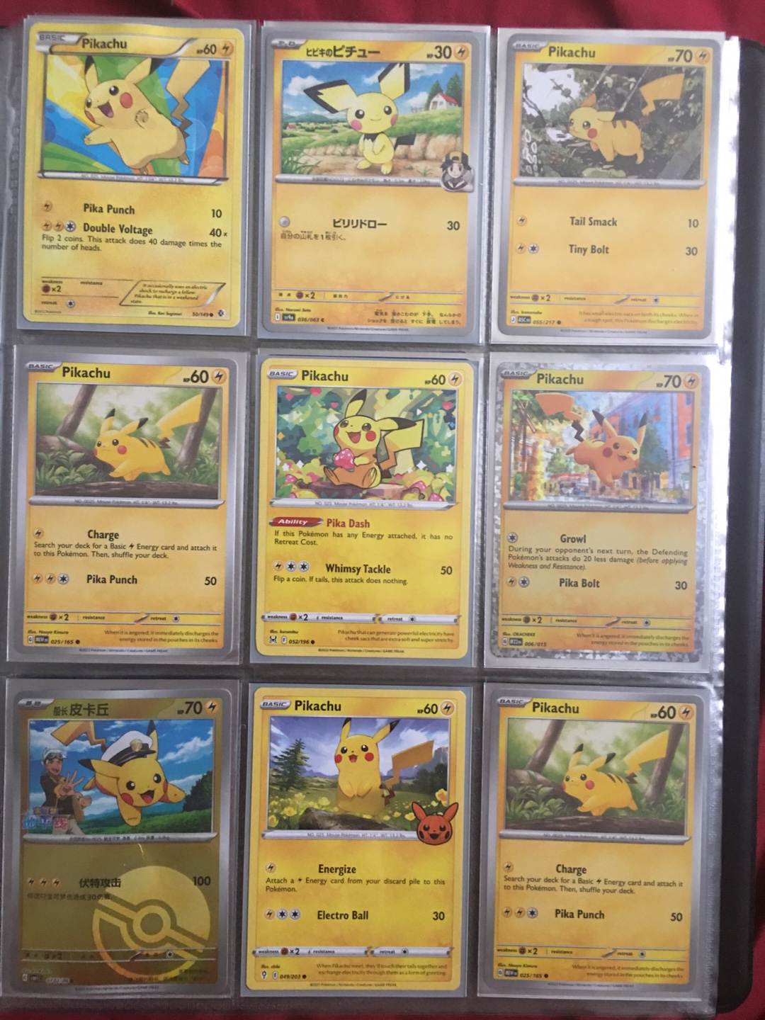 Collection of Pikachu Pokémon Trading Cards - photo 3