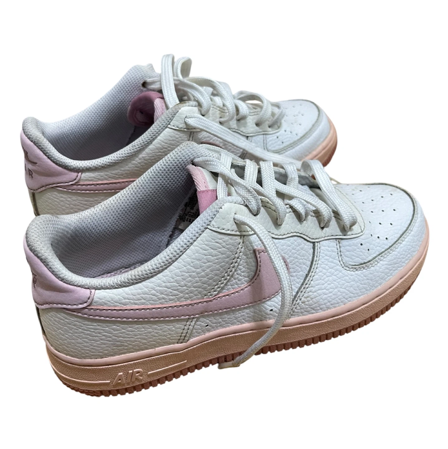 Nike Air Force 1 Low White Pink Youth Sneakers - photo 5