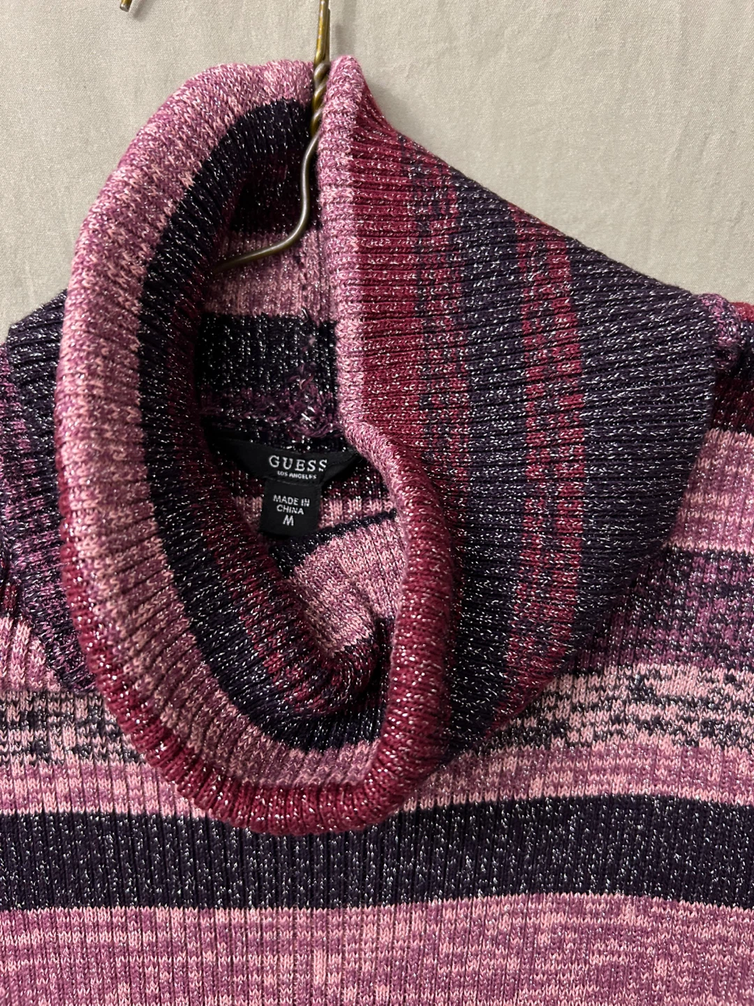 Guess Striped Turtleneck Dress Size M - photo 2