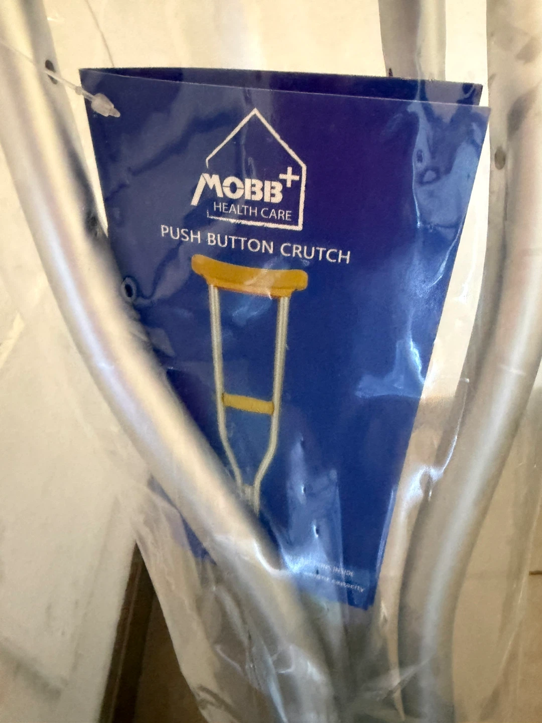 Brand New MOBB+ Push Button Medium Crutches (Pair) - 45" Tall - photo 2