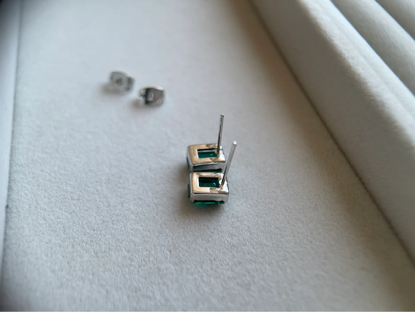 Emerald Cut Stud Earrings - photo 5