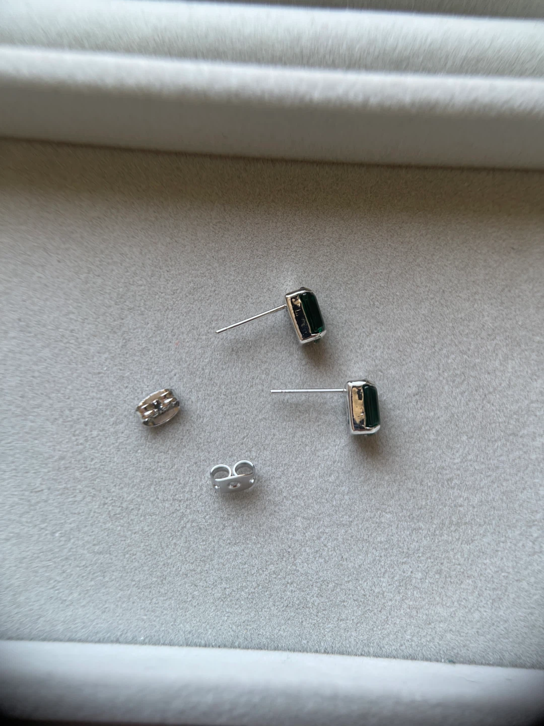 Emerald Cut Stud Earrings - photo 2