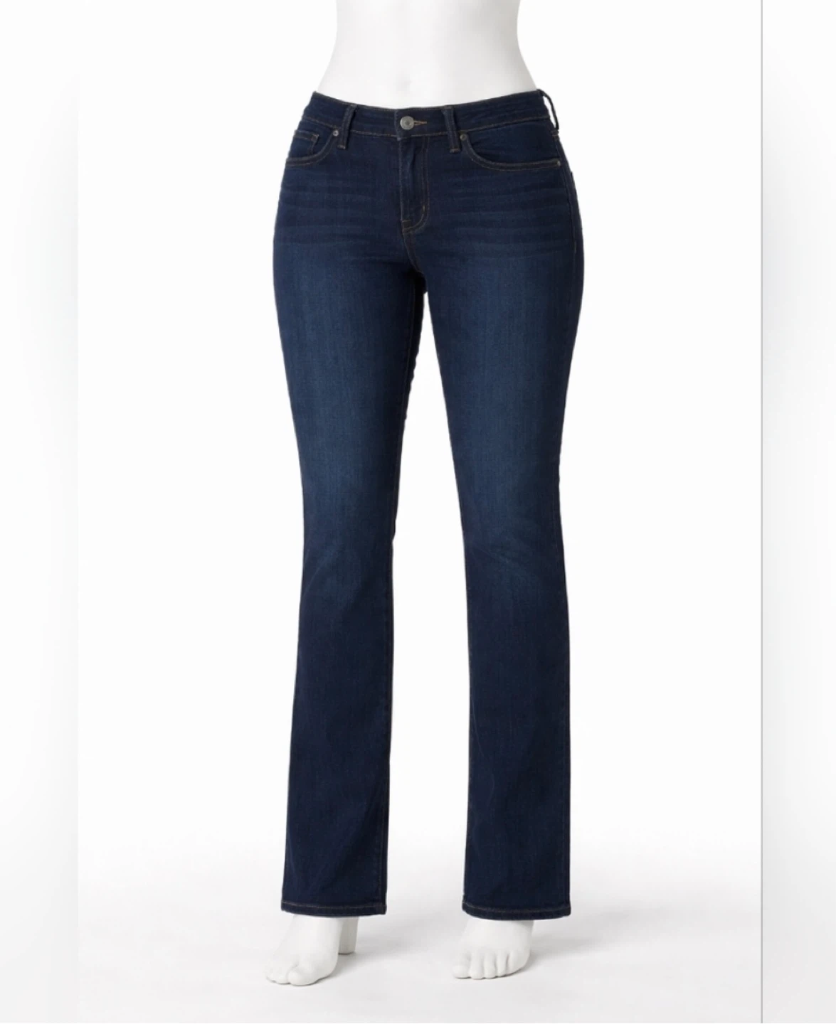 Old Navy Women's Dark Wash Mid Rise Slim Jeans size 12 Long