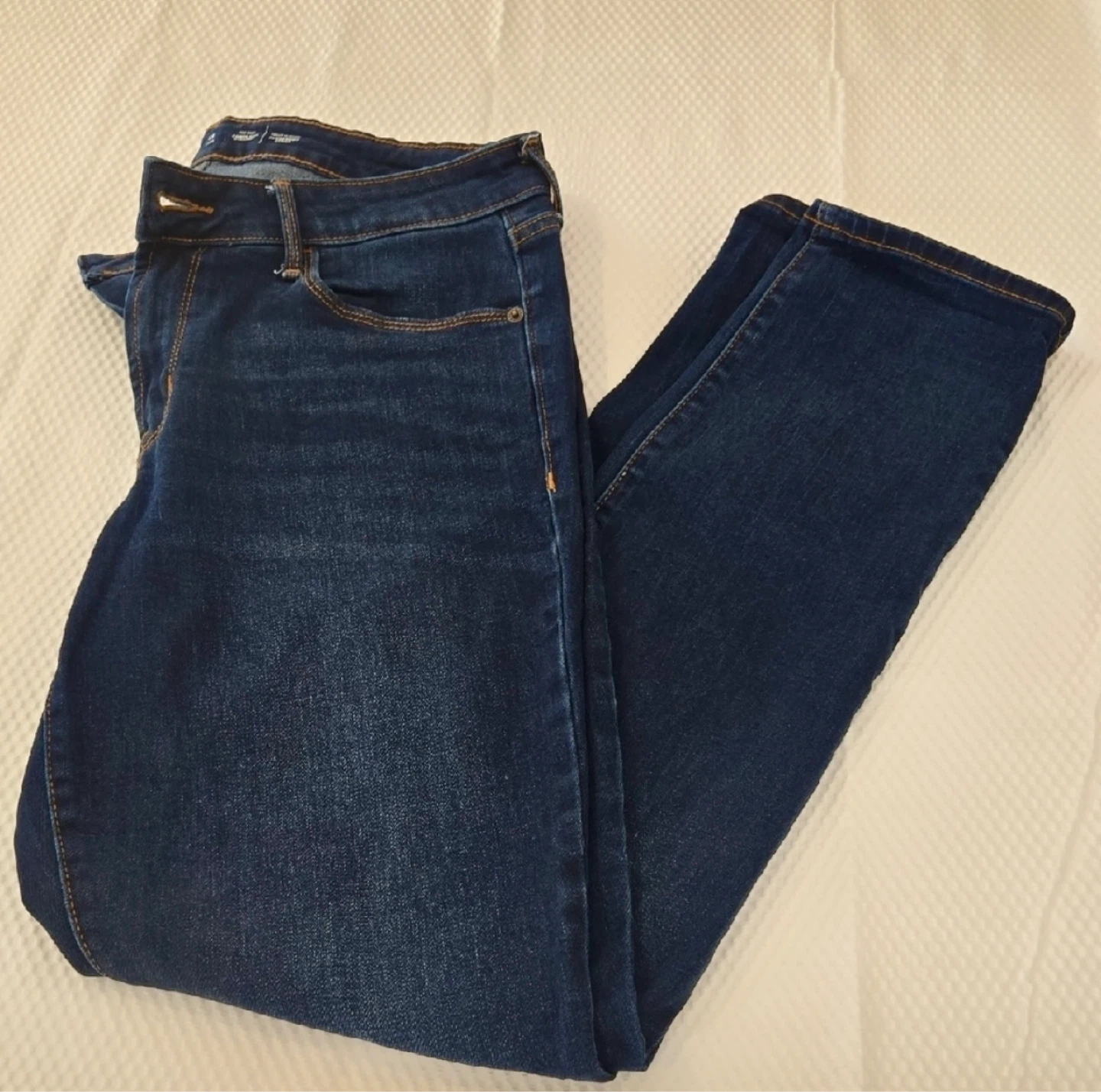 Old Navy Women's Dark Wash Mid Rise Slim Jeans size 12 Long - photo 3