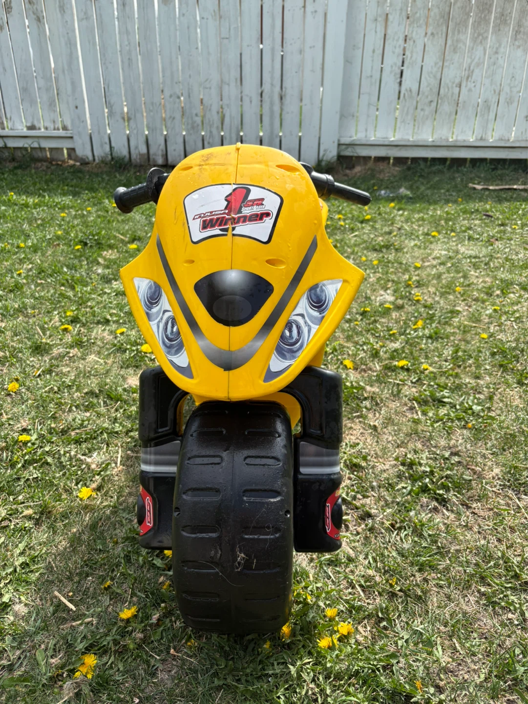 Yellow "Winner" Ride-On Motorcycle - photo 3