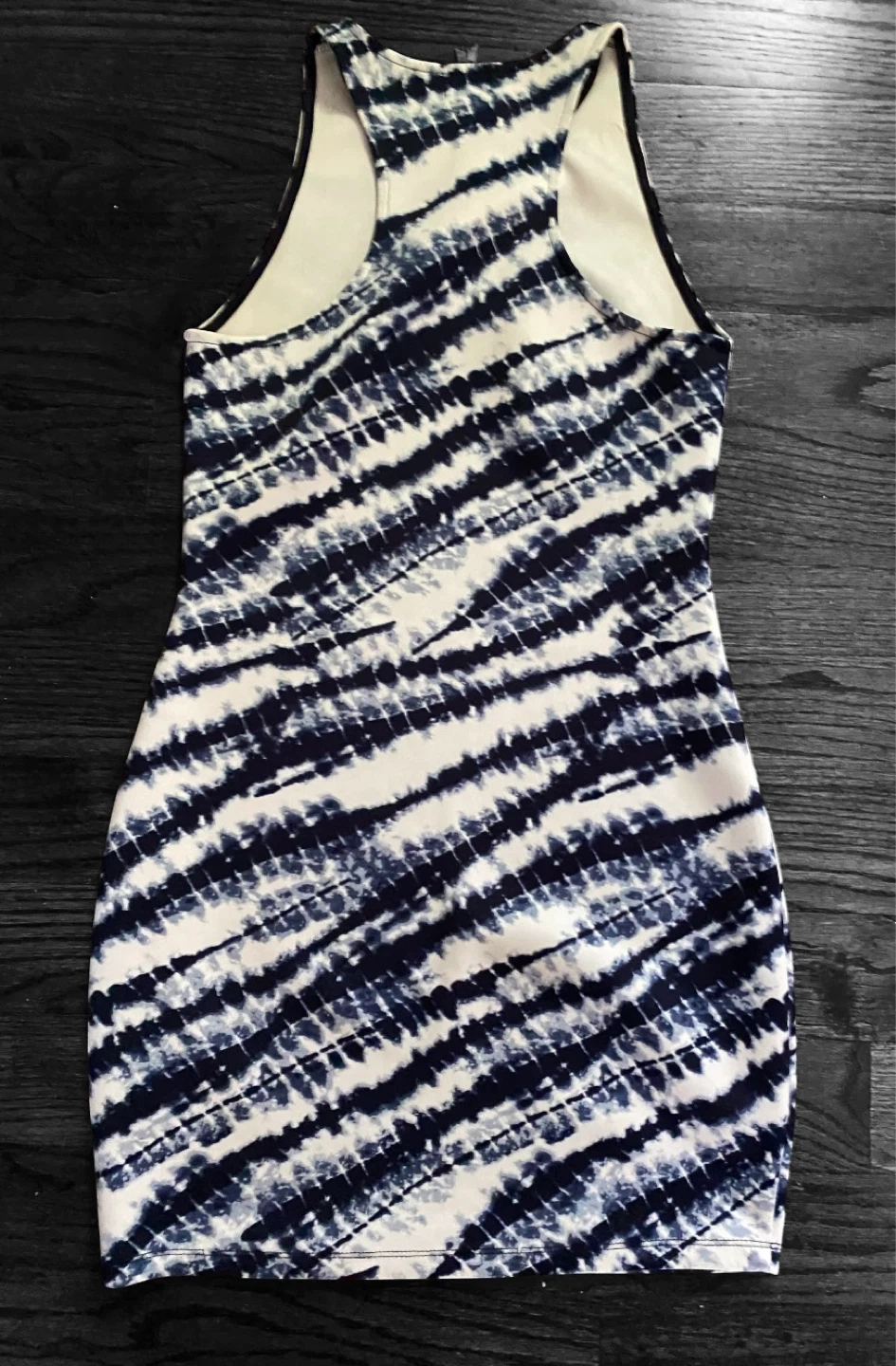 Dynamite Blue and White Tie-Dye  Dress Size M - photo 5