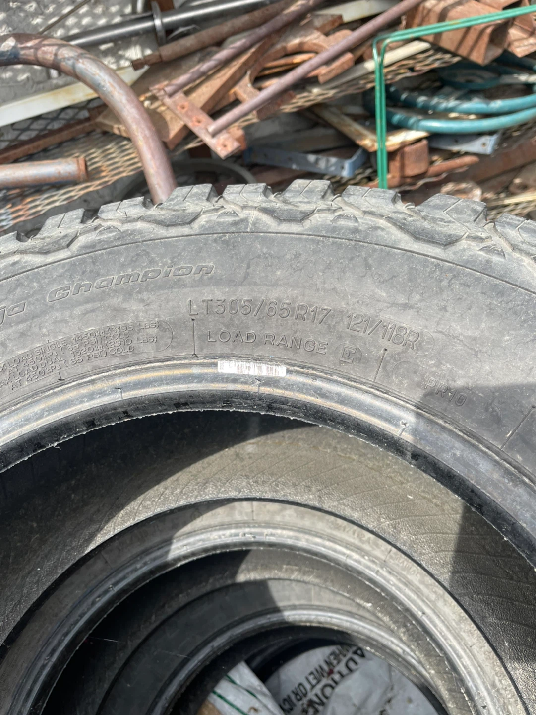 BFGoodrich All-Terrain T/A LT305/65R17 Tires - photo 3