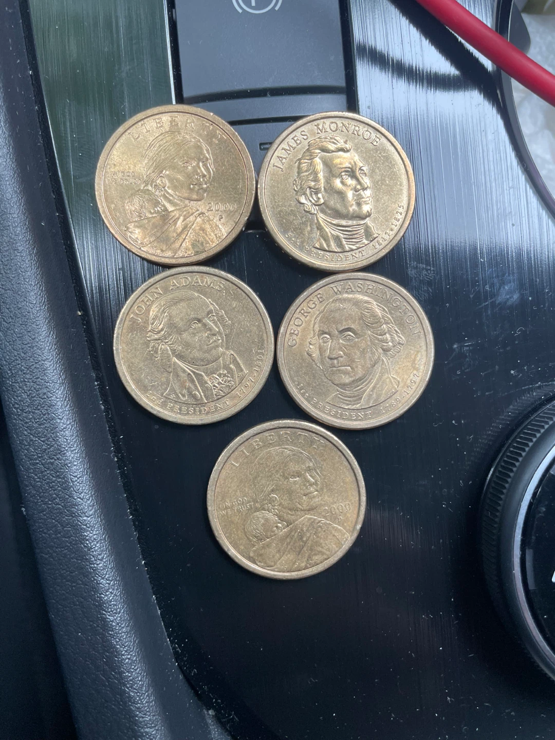 US Presidential Dollar Coins - 5 Coin Lot
