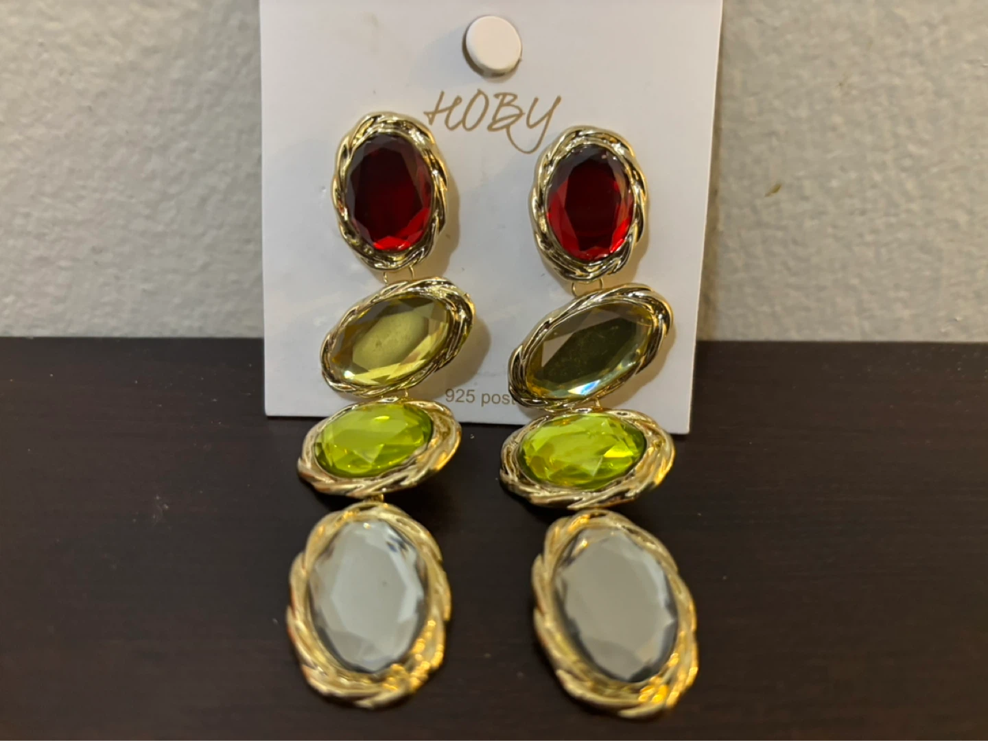 NEW-HOBY Gemstone Style Dangle Earrings