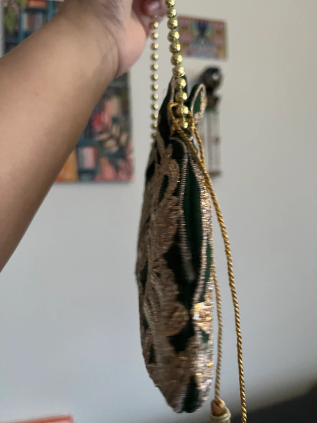 Green Embroidered Clutch Purse - photo 2
