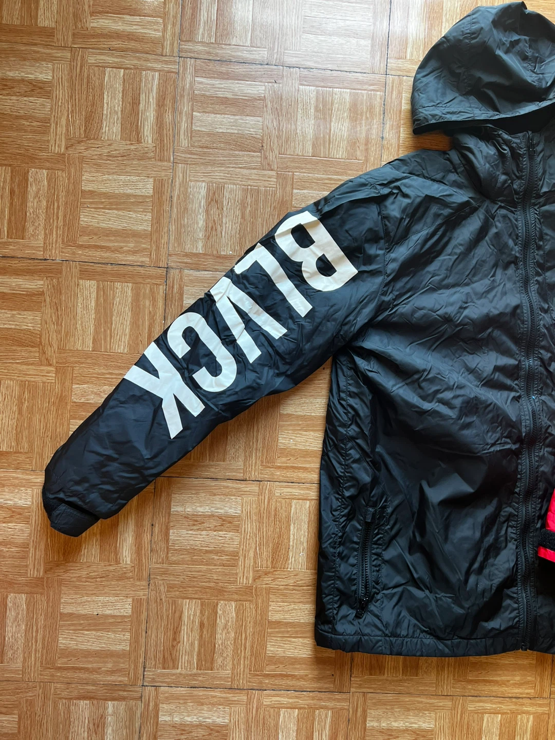 Black Scale Cotton Windbreaker - size L - photo 2