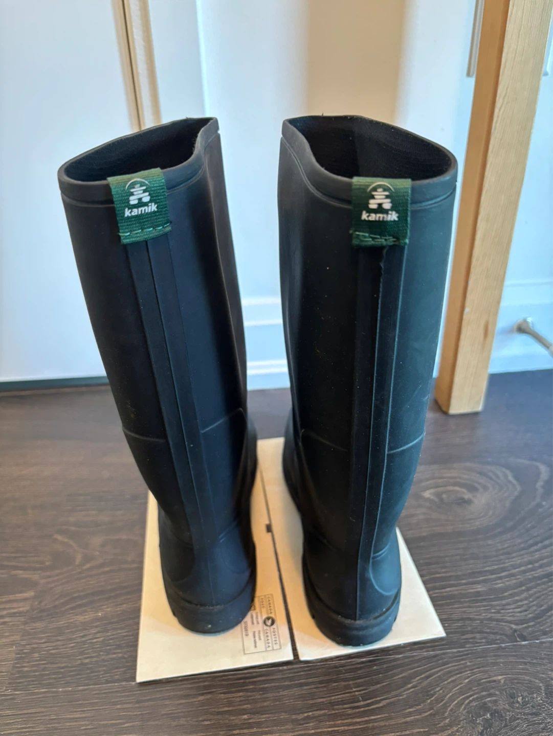 Kamik Black Rubber Rain Boots - photo 2