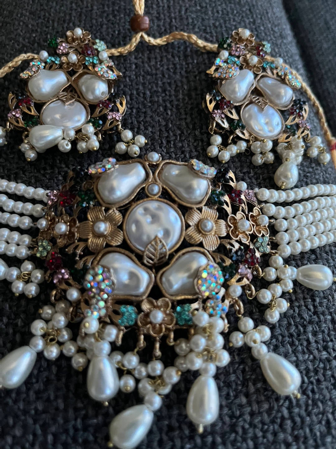 Choker Necklace and Earrings Set - photo 2