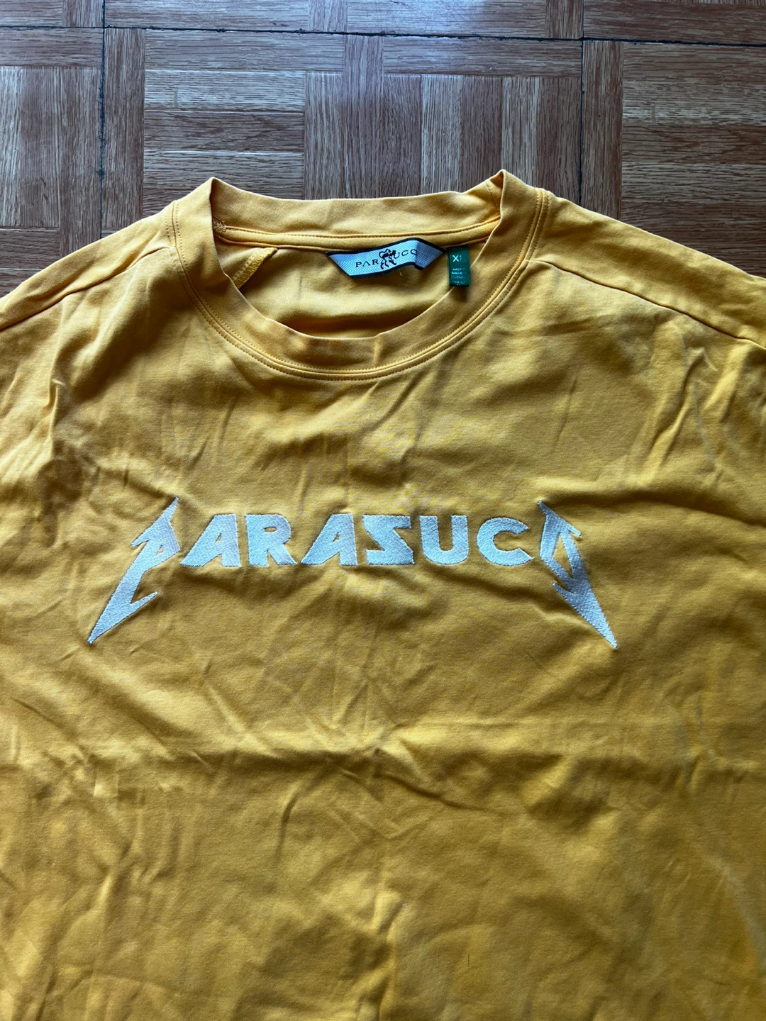 PARASUCO Yellow Graphic T-Shirt Size XL - photo 2