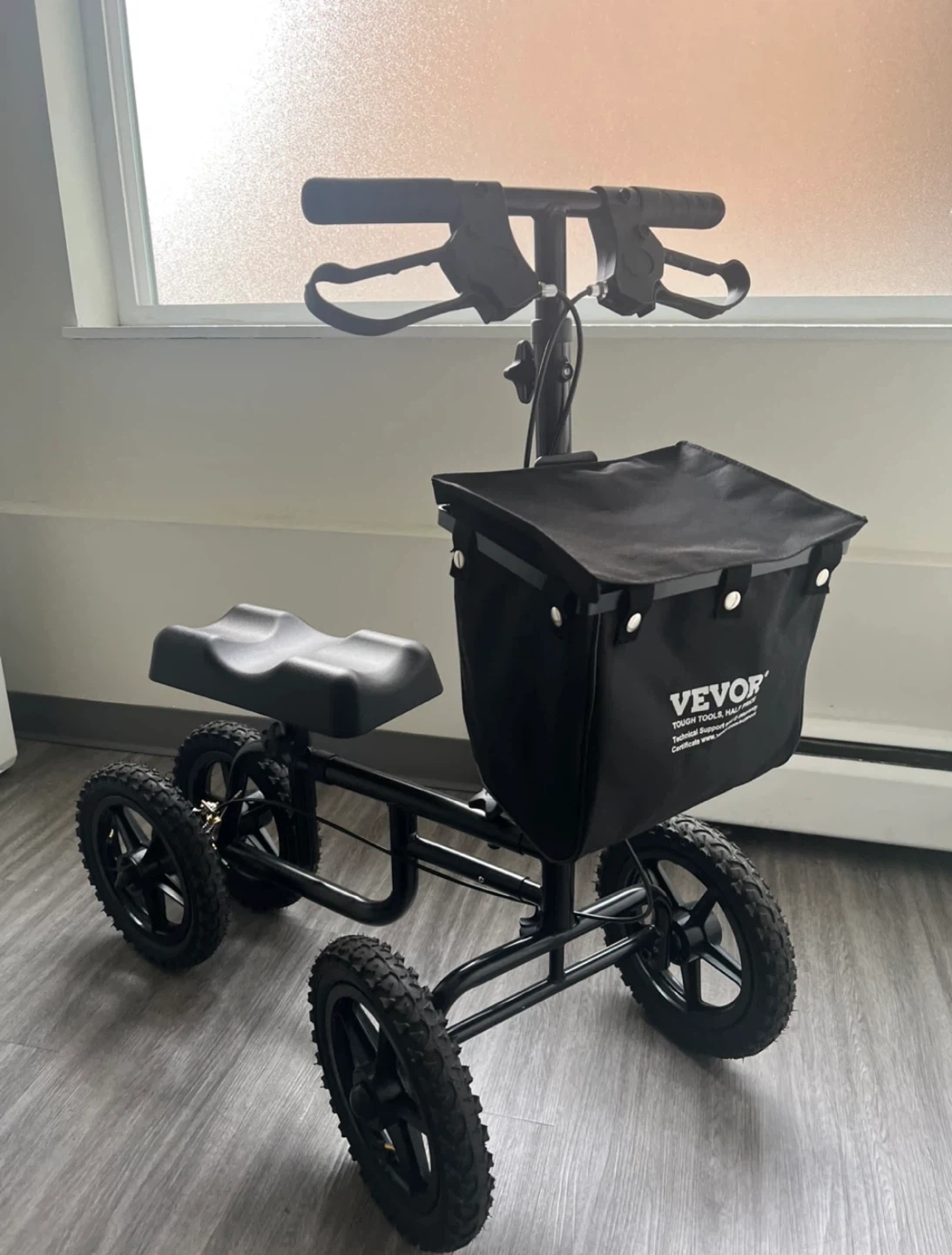 Vevor 4-Wheel Steerable Knee Scooter Walker