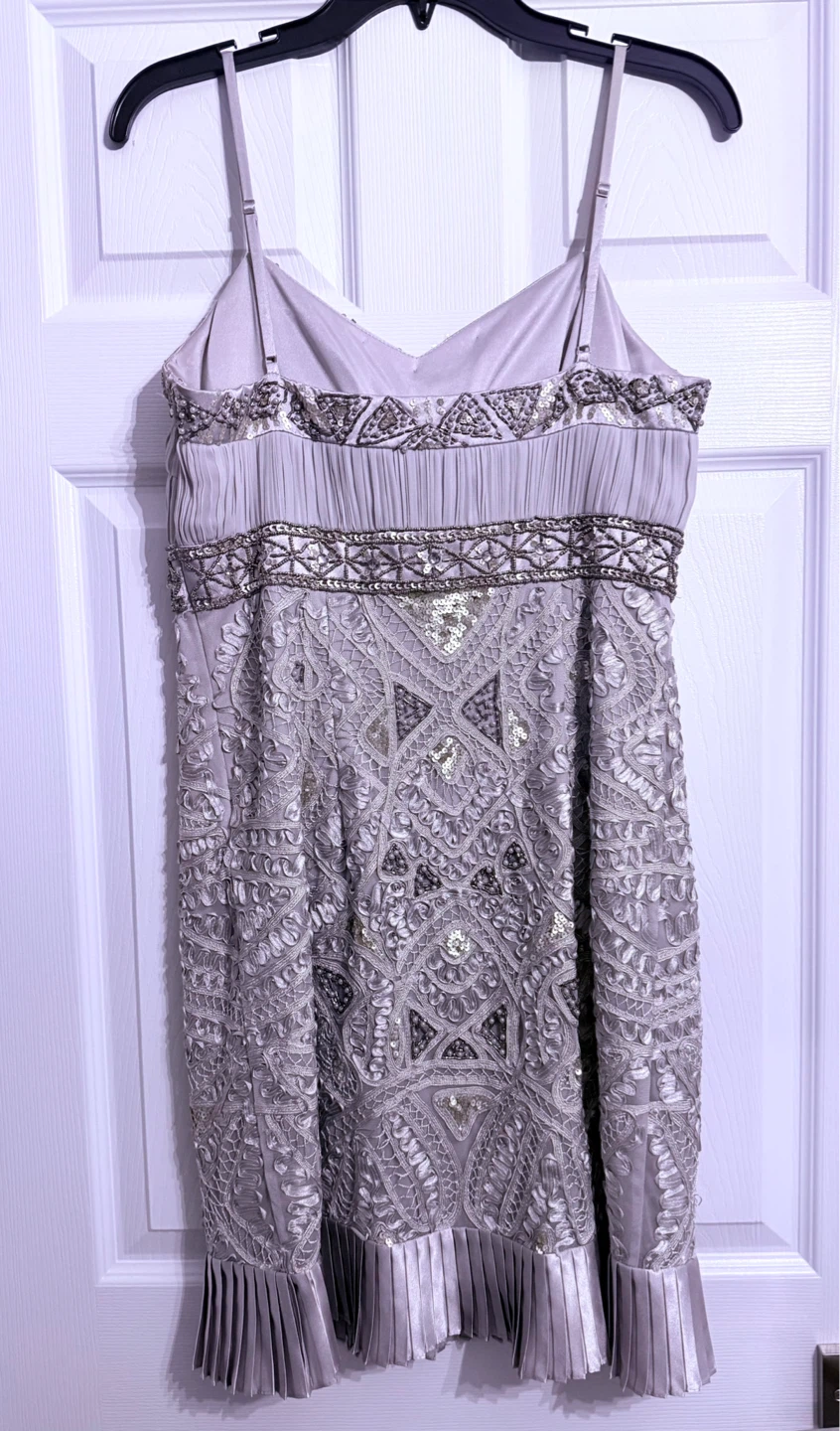Sue Wong Nocturne Beaded Flapper Dress Size 10 - photo 3