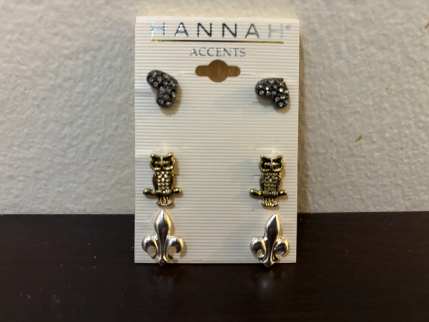 NEW Hannah Accents 3 Pair Earring Set