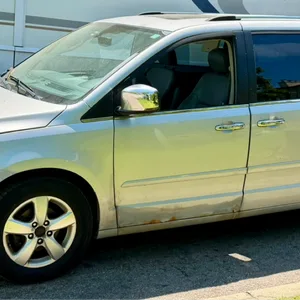 Silver Volkswagen Routan Minivan