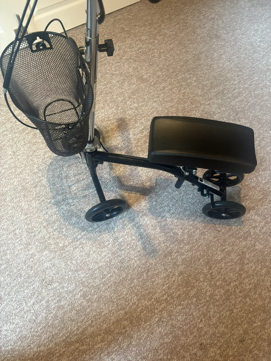 Black Folding Knee Scooter with Basket - photo 5