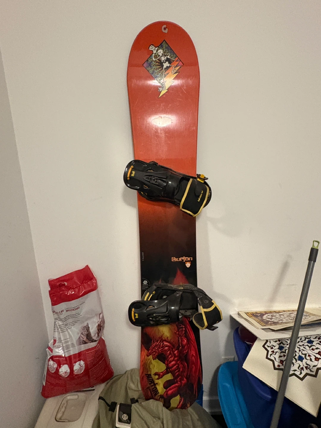 Burton Snowboard with Bindings attached