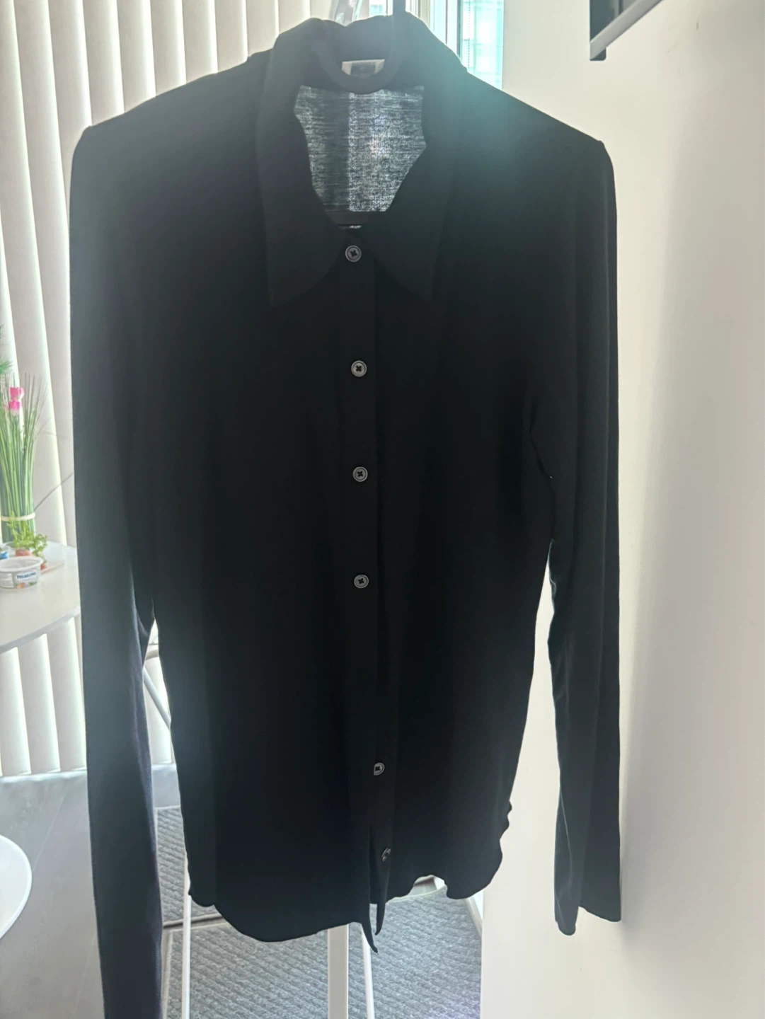 Black Button-Up Shirt - photo 2