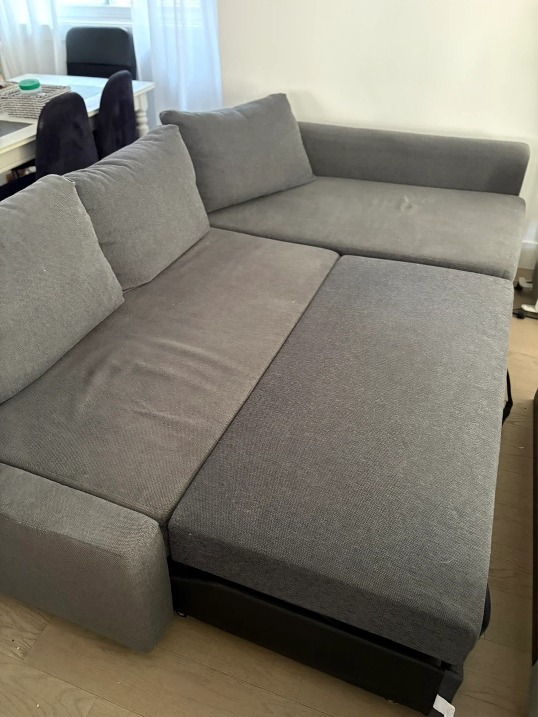 Ikea Grey Sectional Sofa with Storage - photo 3