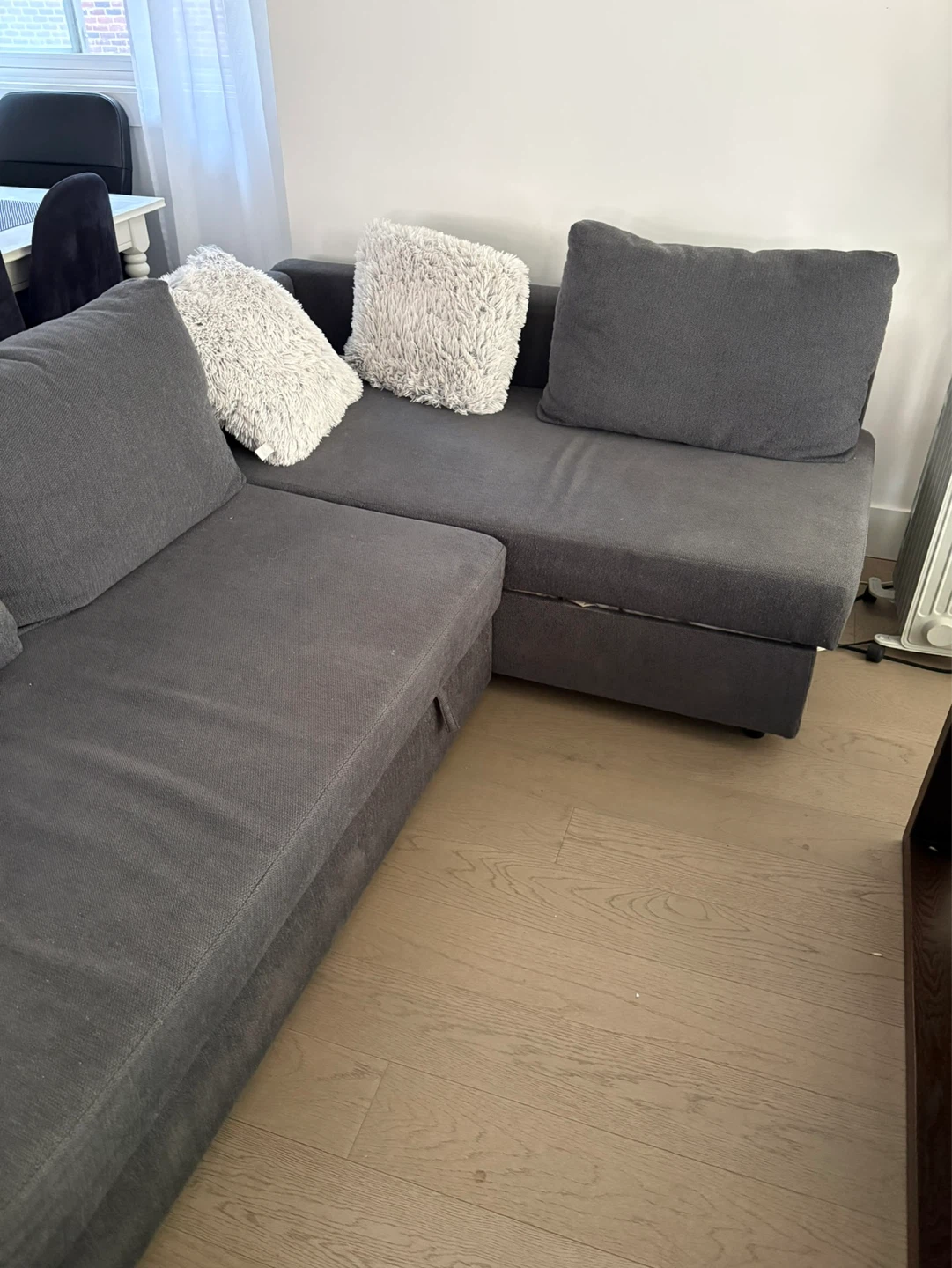 Ikea Grey Sectional Sofa with Storage - photo 2