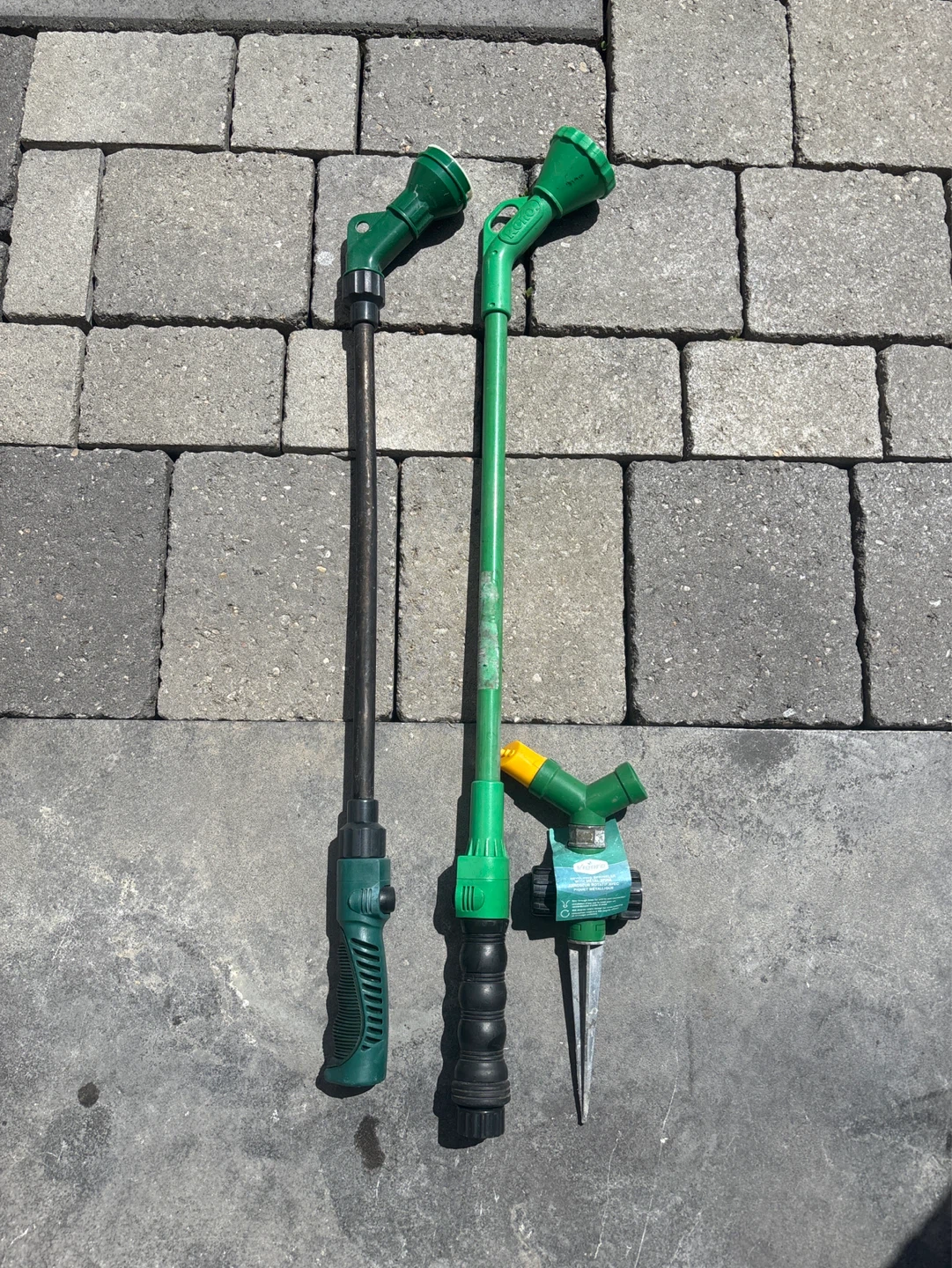 Vigoro Revolving Sprinkler with Metal Spike and Wand Sprayer