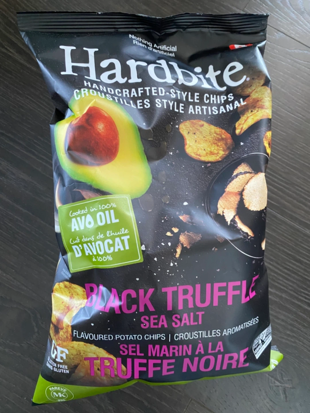 Hardbite black truffle sea salt chips new