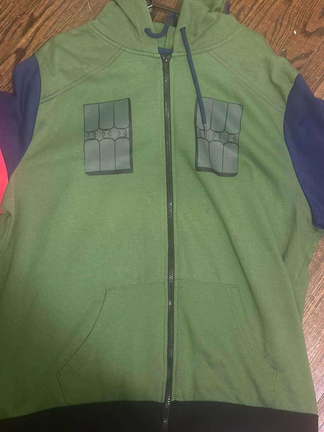Naruto Kakashi Hatake Zip Up Hoodie 2XL